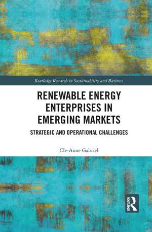 Renewable Energy Enterprises in Emerging Markets: Strategic and Operational Challenges de Cle-Anne Gabriel