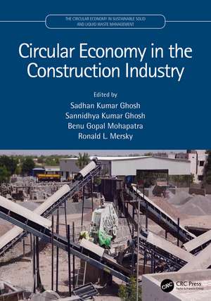 Circular Economy in the Construction Industry de Sadhan Kumar Ghosh