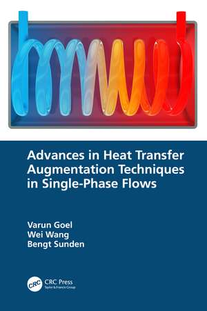 Advances in Heat Transfer Augmentation Techniques in Single-Phase Flows de Varun Goel