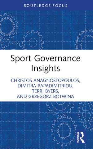 Sport Governance Insights de Christos Anagnostopoulos