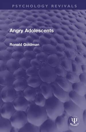 Angry Adolescents de Ronald Goldman