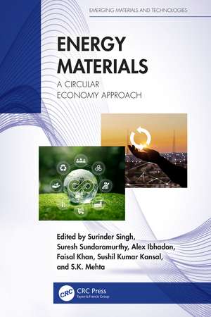 Energy Materials: A Circular Economy Approach de Surinder Singh