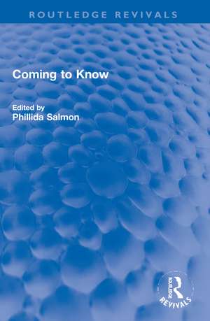 Coming to Know de Phillida Salmon