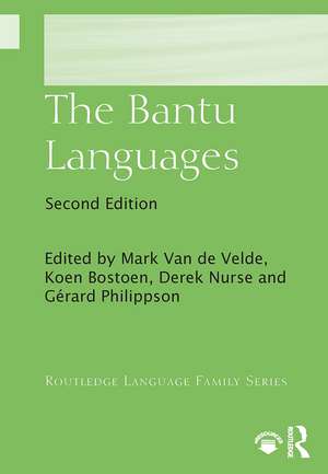 The Bantu Languages de Mark Van de Velde