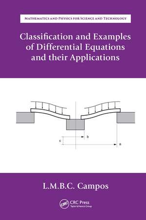 Classification and Examples of Differential Equations and their Applications de Luis Manuel Braga da Costa Campos