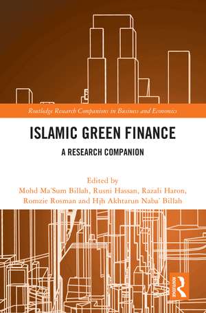 Islamic Green Finance: A Research Companion de Mohd Ma'Sum Billah