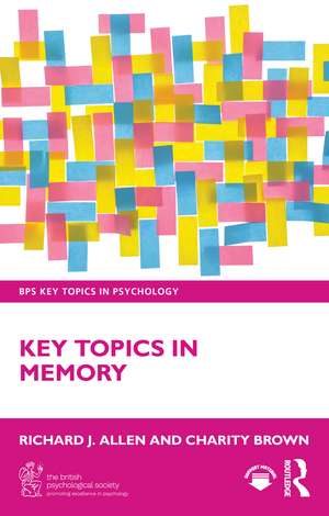 Key Topics in Memory de Richard J. Allen