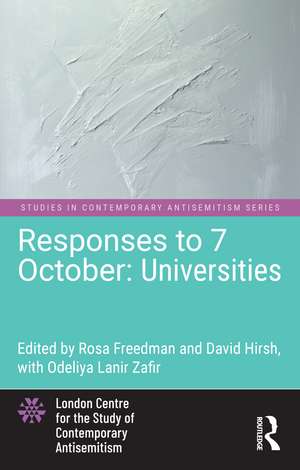 Responses to 7 October: Universities de Rosa Freedman