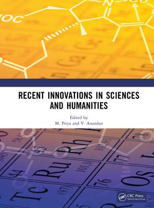 Recent Innovations in Sciences and Humanities de M. Priya