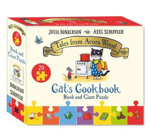 Cat's Cookbook Book and Giant Puzzle Gift Set de Julia Donaldson