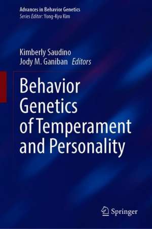 Behavior Genetics of Temperament and Personality de Kimberly J. Saudino