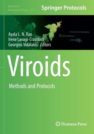 Viroids: Methods and Protocols de Ayala L. N. Rao