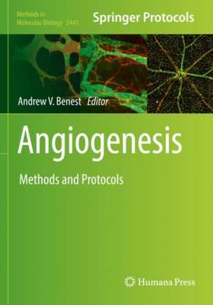 Angiogenesis: Methods and Protocols de Andrew V. Benest