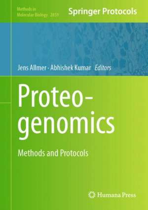 Proteogenomics: Methods and Protocols de Jens Allmer