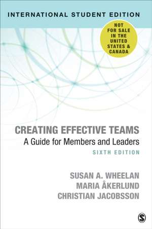 Creating Effective Teams - International Student Edition: A Guide for Members and Leaders de Susan A. Wheelan