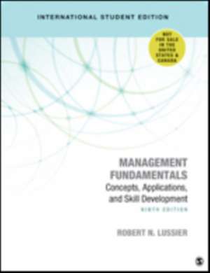 Management Fundamentals - International Student Edition: Concepts, Applications, and Skill Development de Robert N. Lussier