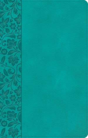 NASB Large Print Personal Size Reference Bible, Teal Leathertouch de Holman Bible Publishers