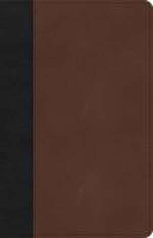 CSB Thinline Bible, Black/Brown Leathertouch de Csb Bibles By Holman