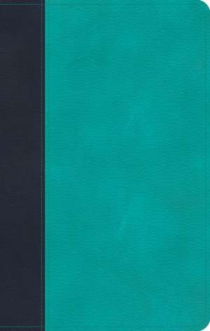 CSB Personal Size Bible, Navy/Teal Leathertouch de Csb Bibles By Holman