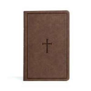 CSB Large Print Personal Size Reference Bible, Brown Leathertouch, Indexed de Csb Bibles By Holman