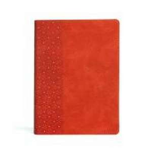 CSB Study Bible, Coral Leathertouch, Indexed de Csb Bibles By Holman