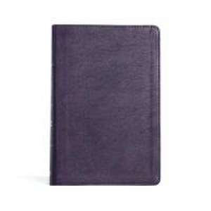 CSB Giant Print Reference Bible, Plum Leathertouch de Csb Bibles By Holman