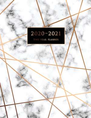 2020-2021 Two Year Planner: Large Monthly Planner with Inspirational Quotes and Marble Cover (Volume 5) de Jhk Planners