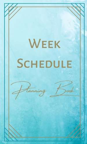 Week Schedule Planning Book - Goals, Appointments - Color Interior - Pastel Pink Orange de Kartah