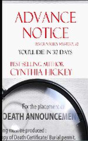 Advance Notice de Cynthia Hickey