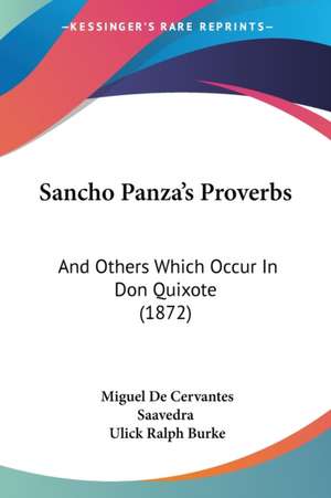 Sancho Panza's Proverbs de Miguel De Cervantes Saavedra