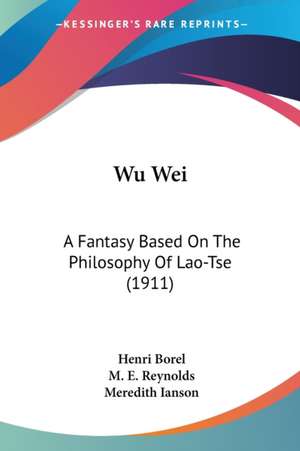 Wu Wei de Henri Borel