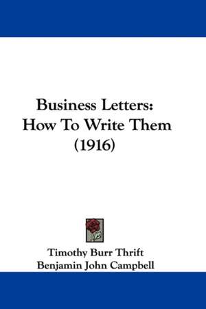 Business Letters de Timothy Burr Thrift