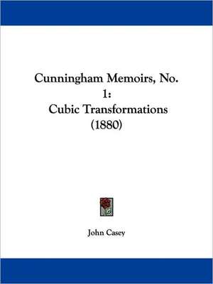 Cunningham Memoirs, No. 1 de John Casey