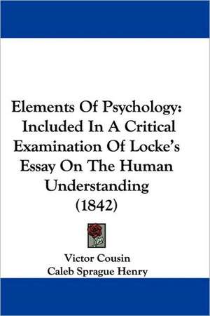 Elements Of Psychology de Victor Cousin