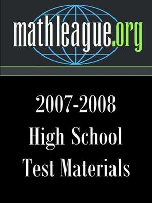 High School Test Materials 2007-2008 de Tim Sanders