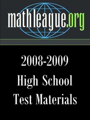 High School Test Materials 2008-2009 de Tim Sanders