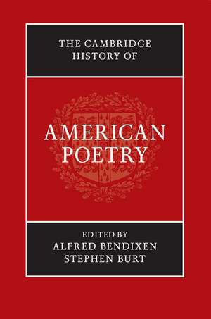 The Cambridge History of American Poetry de Alfred Bendixen