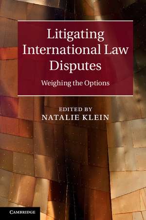 Litigating International Law Disputes: Weighing the Options de Natalie Klein