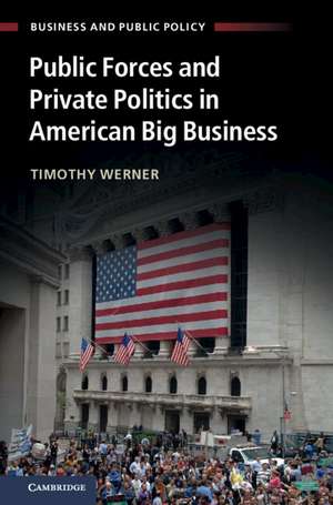 Public Forces and Private Politics in American Big Business de Timothy Werner