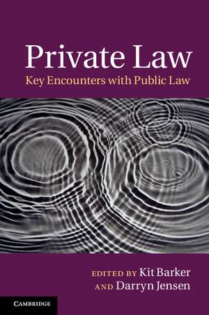 Private Law: Key Encounters with Public Law de Kit Barker