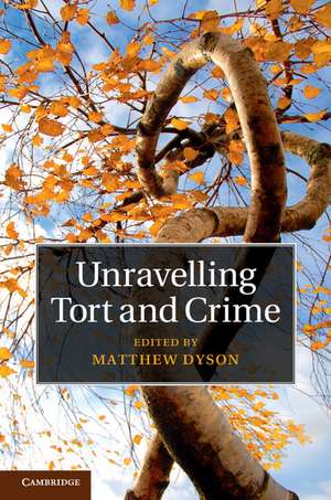 Unravelling Tort and Crime de Matthew Dyson