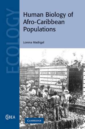 Human Biology of Afro-Caribbean Populations de Lorena Madrigal