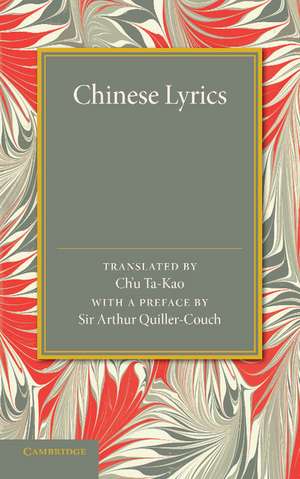 Chinese Lyrics de Ch'u Ta-Kao