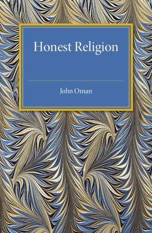 Honest Religion de John Oman