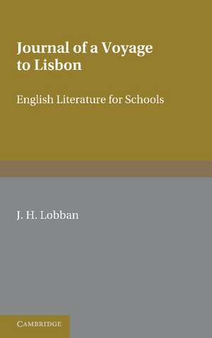 Fielding: 'Journal of a Voyage to Lisbon' de J. H. Lobban