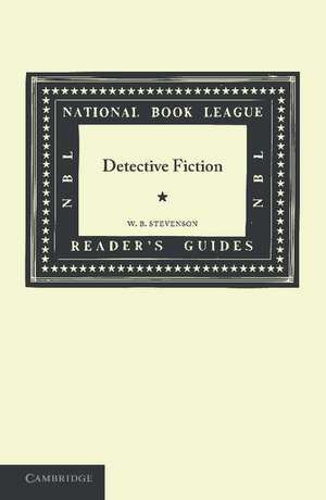 Detective Fiction de W. B. Stevenson