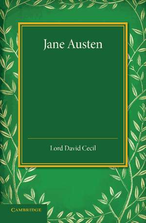 Jane Austen de David Cecil