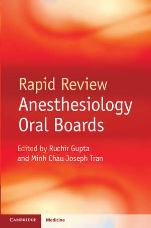 Rapid Review Anesthesiology Oral Boards de Ruchir Gupta