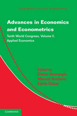 Advances in Economics and Econometrics: Tenth World Congress de Daron Acemoglu