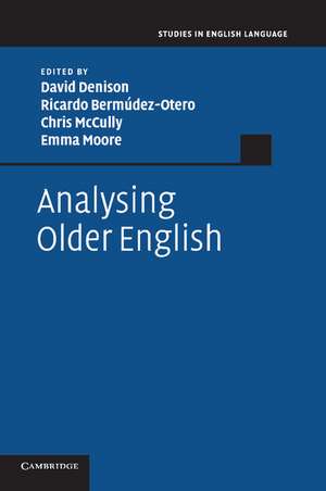 Analysing Older English de David Denison